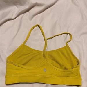 Lululemon yellow sports bra